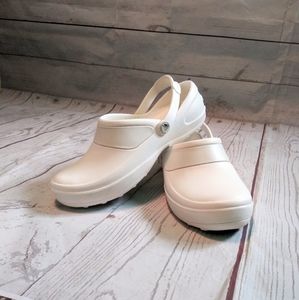 Crocs Womens White Work Shoes